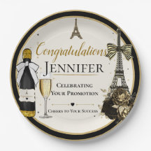 Paris Paper Plates Promotion