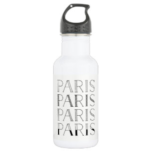 Paris Paris Paris   Elegant French Inspired 532 Ml Water Bottle