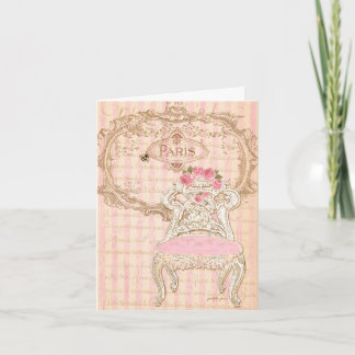 Paris Paris Royal Pink de la Queen's Chair Card