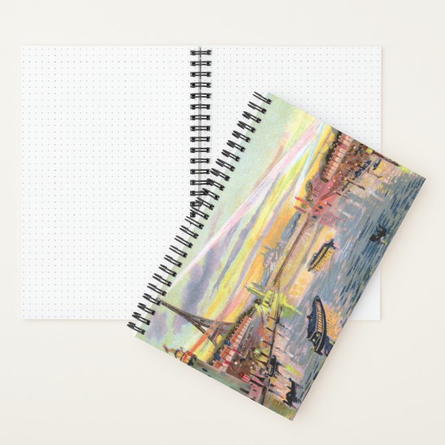 Paris Pastel Spiral Notebook (Inside)