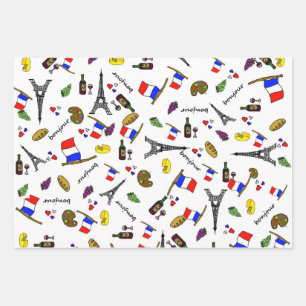Paris Pattern Wrapping Paper