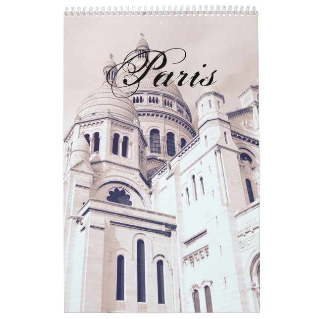 Paris Photography Montmartre Sacré-Coeur Photograp Calendar (Cover)