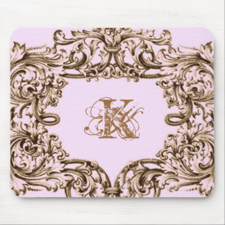PARIS PINK BAROQUE CUSTOMIZABLE PAD MOUSE PAD
