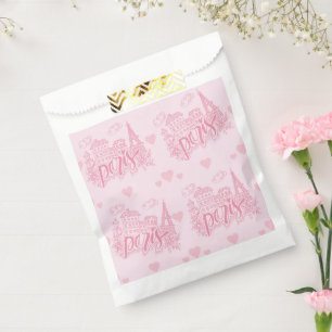 Paris Pink Favour Bags