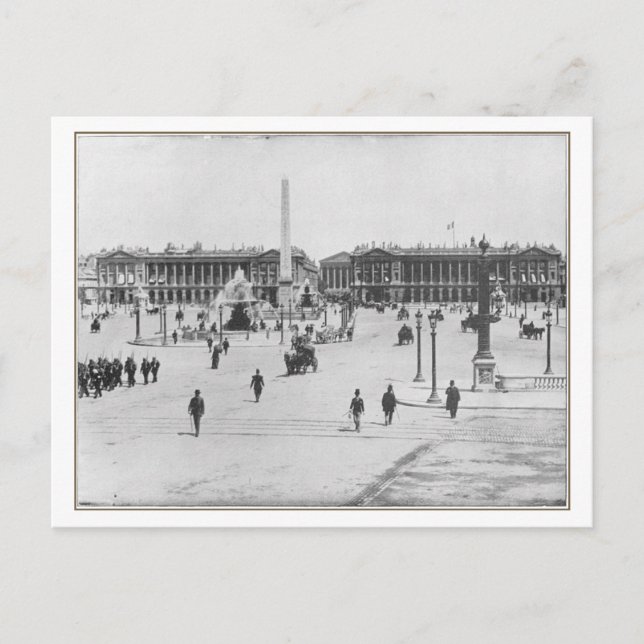 Paris, Place de la Concorde Postcard (Front)