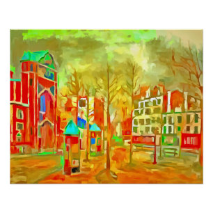 Paris, Place des Abbesses Poster