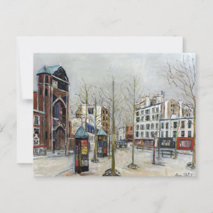 Paris, Place des Abbesses; Utrillo Postcard