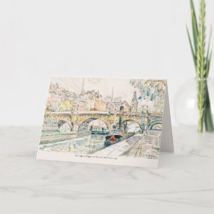 Paris Pont-Neuf Birthday Card