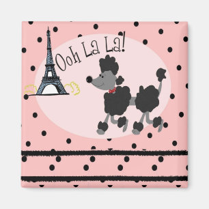 Paris Poodle Magnet