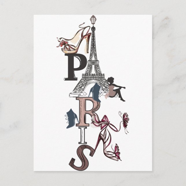 PARIS POSTAL CARD (Front)