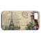 Paris Postcard Bird on Lilacs Case