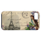 Paris Postcard Bird on Lilacs Case