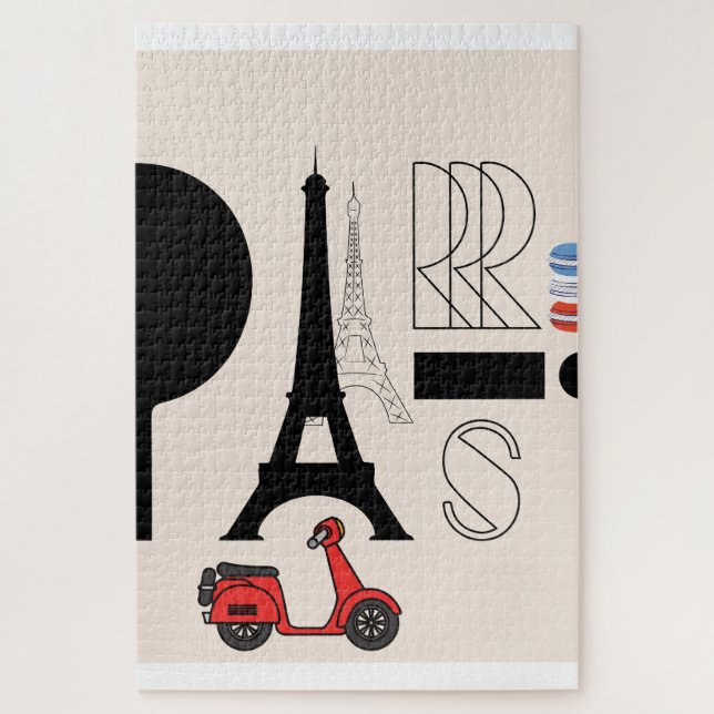 PARIS POSTCARD JIGSAW PUZZLE (Vertical)