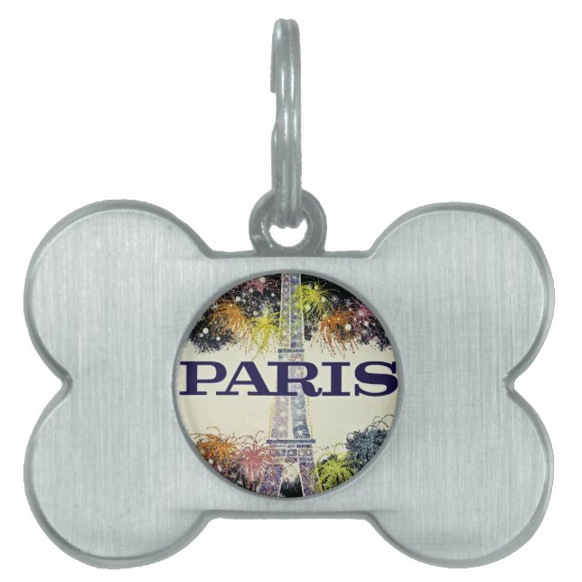 Paris:Poster Pet ID Tag (Front)