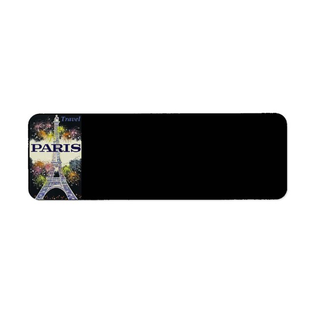 Paris: Poster Return Address Label (Front)