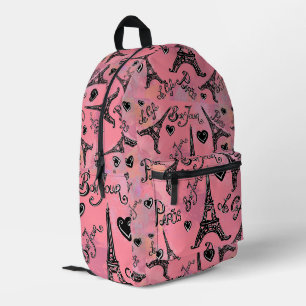 PARIS PRINTED BACKPACK