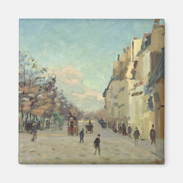 Paris, Quai de Bercy, Snow Effect, c.1873-74 Magnet (Front)