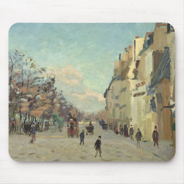 Paris, Quai de Bercy, Snow Effect, c.1873-74 Mouse Pad (Front)