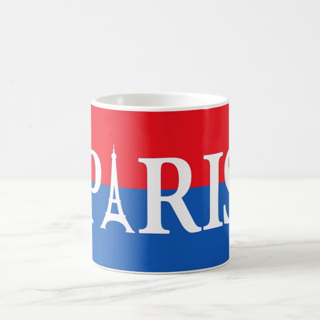 Paris - Red & Blue Coffee Mug (Center)