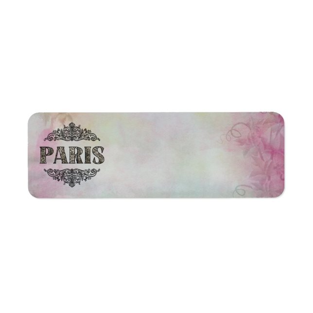 Paris Return Address Label (Front)