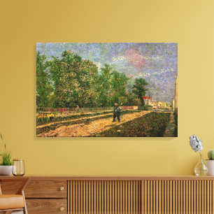 Paris Road with Peasant by Vincent van Gogh Canvas Print