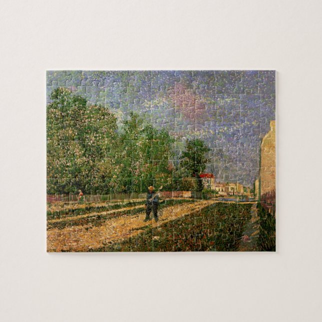 Paris Road with Peasant by Vincent van Gogh Jigsaw Puzzle (Horizontal)