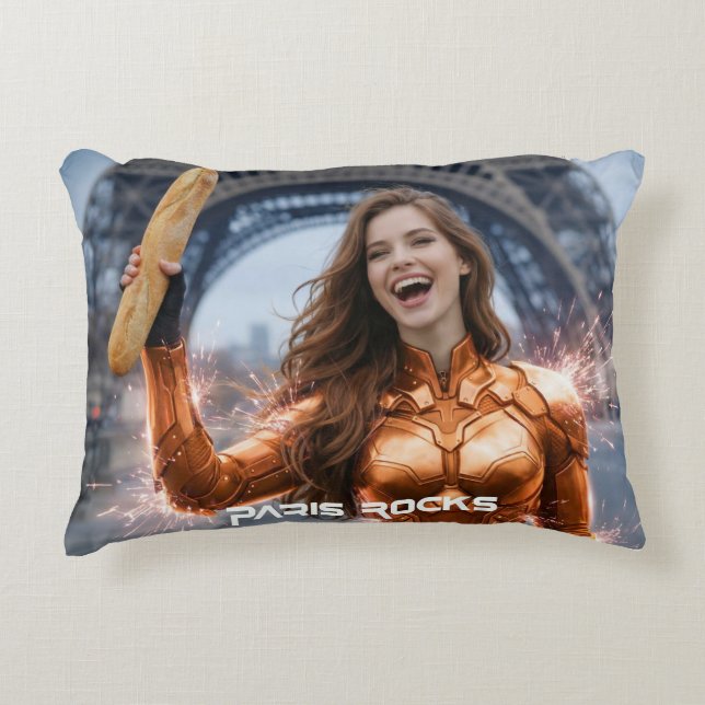 PARIS ROCKS DECORATIVE CUSHION (Front)