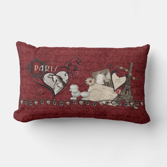 Paris Romance Lumbar Cushion (Front)