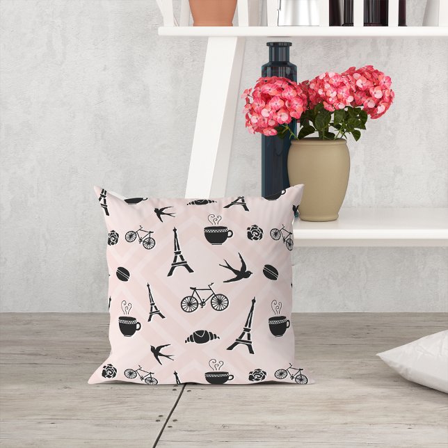 Paris Romance Patterned Cushion (Creator Uploaded)