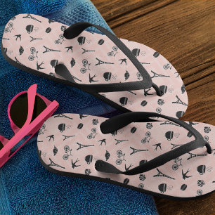 Paris Romance Patterned Jandals