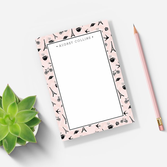 Paris Romance Patterned Post-it Notes (Creator Uploaded)