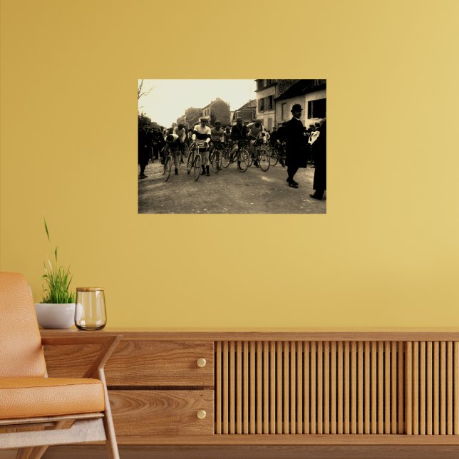 Paris-Roubaix  Online for the Start April 19 1908 Poster (Living Room 2)