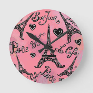 PARIS ROUND CLOCK