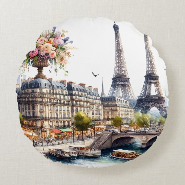 Paris Round Cushion (Front)