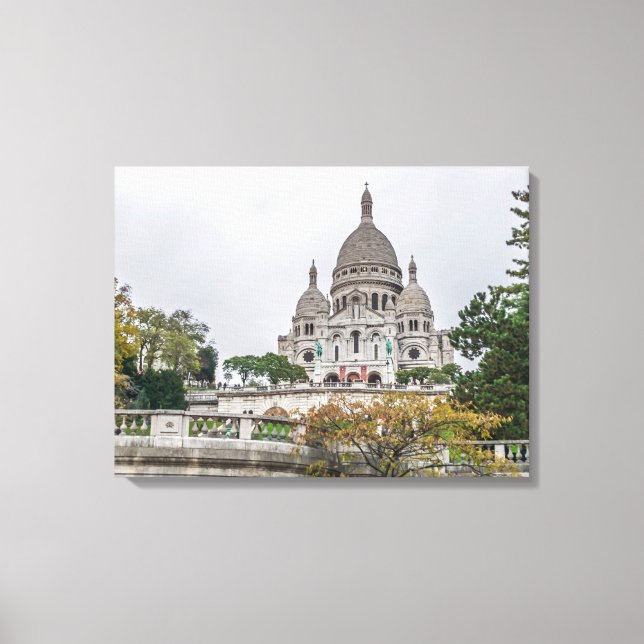 Paris Sacre Coeur Basilica view canvas print (Front)