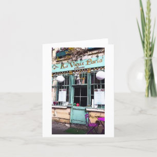 Paris Shop Front Travel Art Print Note Card