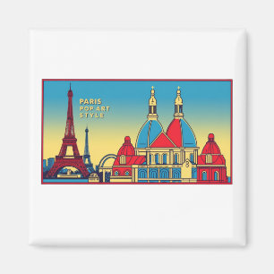 Paris Skyline 1 Magnet