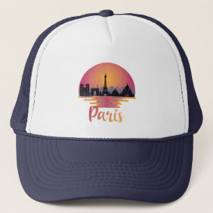 Paris Skyline - France Travel Trucker Hat