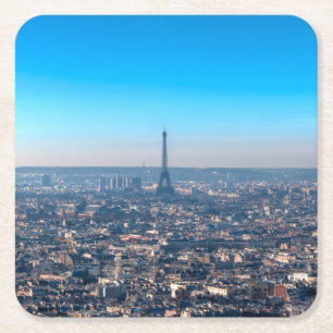 Paris Skyline Square Paper Coaster