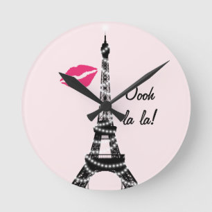 Paris Sparkles Wall Clock