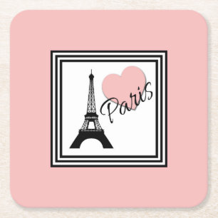 Paris Square Paper Coaster