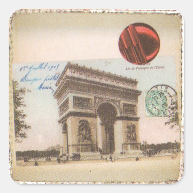 Paris Square Sticker (Front)