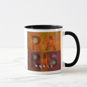 Paris ("Squares" Design) Mug