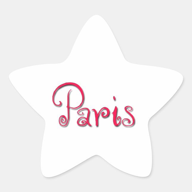 Paris Star Sticker (Front)