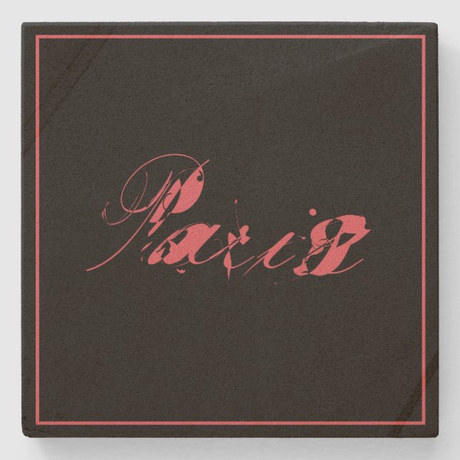 Paris Stone Coaster (Front)