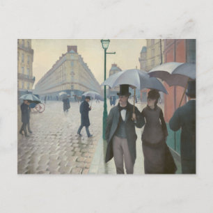Paris Street in Rainy Weather Postcard