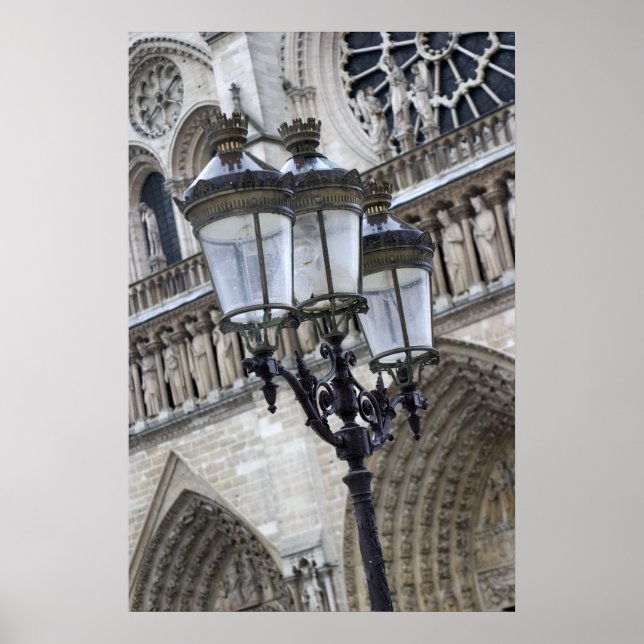 paris - street light poster (Front)