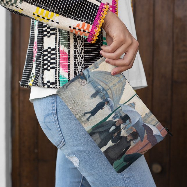 Paris Street; Rainy Day by G. Caillebotte, Art Accessory Pouch (Creator Uploaded)