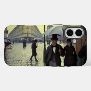 Paris Street Rainy Day by Gustave Caillebotte iPhone 16 Plus Case