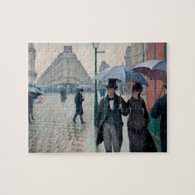 Paris Street Rainy Day by Gustave Caillebotte Jigsaw Puzzle (Horizontal)